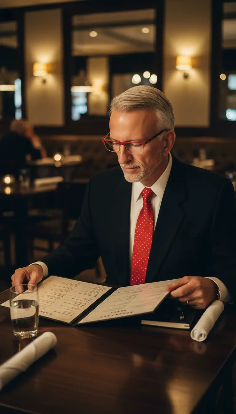 what I see when I read a restaurant menu